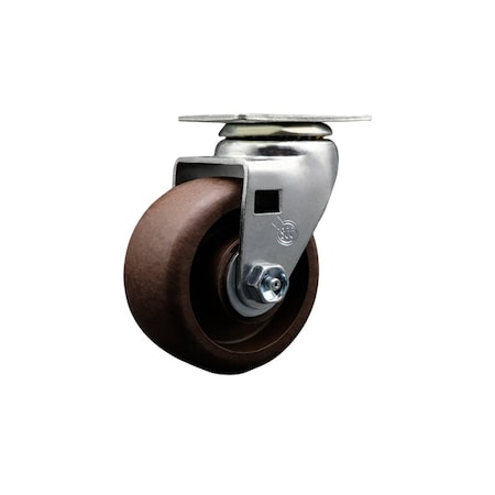 Service Caster 4'' High Temp Glass Filled Nylon Wheel Swivel Caster with Roller Bearing SCC-20S420-GFNRHT